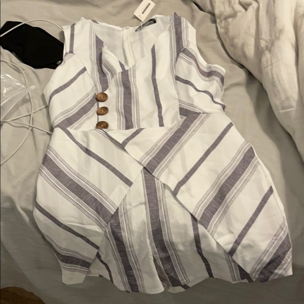 Striped romper